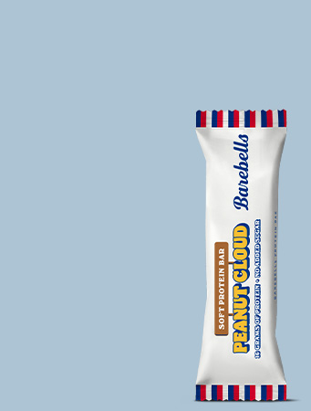 Barebells Soft Protein bar Peanut Cloud. Med smak av krispig jordn&ouml;t, karamell och fluffig marshmallow &ndash; med protein.